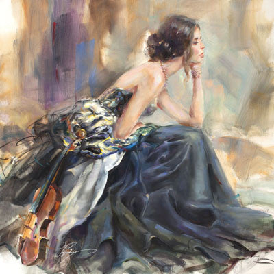 Pearl Bracelet Oil Painting by Anna Razumovskaya