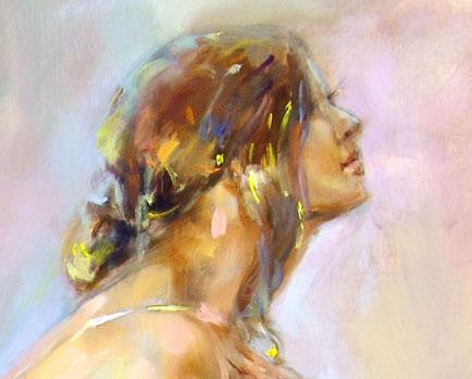 Praying for Love Oil Painting by Anna Razumovskaya