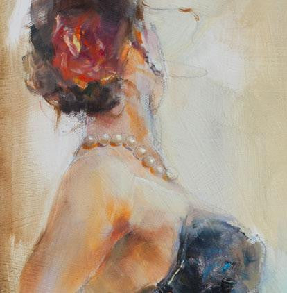 Unfolding Dance 1 Oil Painting by Anna Razumovskaya