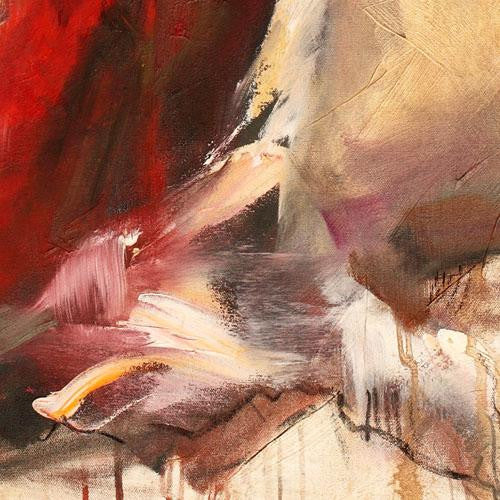 Aurora in Red Oil Painting by Anna Razumovskaya