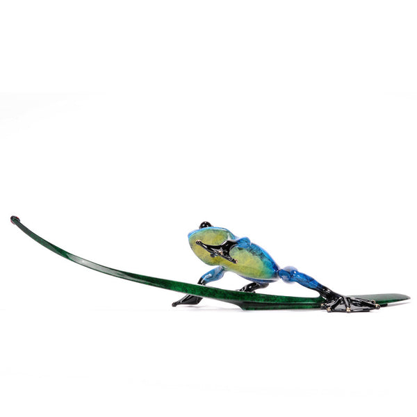 Blue Bayou bronze frog by Tim Cotterill