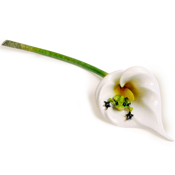 Calla Lily bronze sculpture by Tim Cotterill