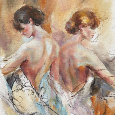 Collision of Light Oil Painting by Anna Razumovskaya
