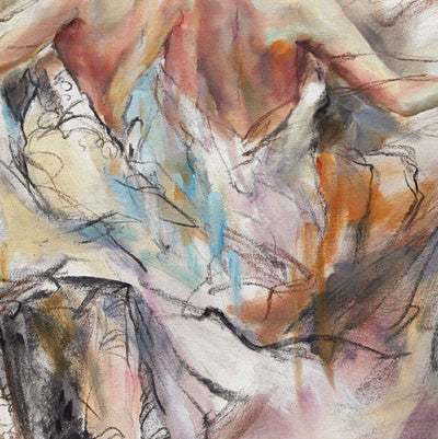 Collision of Light Oil Painting by Anna Razumovskaya