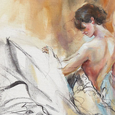 Collision of Light Oil Painting by Anna Razumovskaya