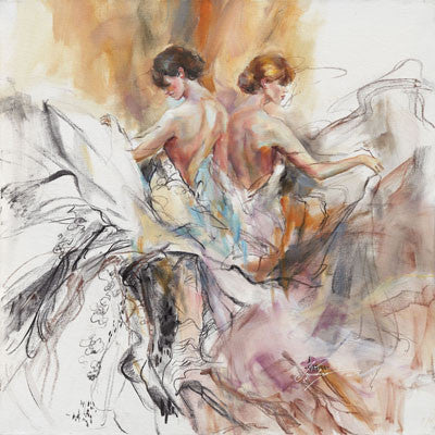 Collision of Light Oil Painting by Anna Razumovskaya