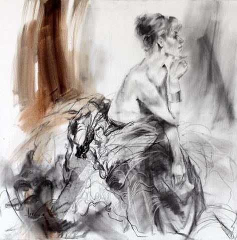 Contemplation 1 Oil Painting by Anna Razumovskaya