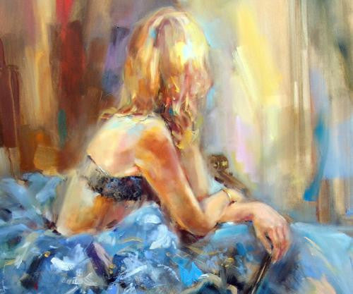 Dancing with a Violin 3 Oil Painting by Anna Razumovskaya