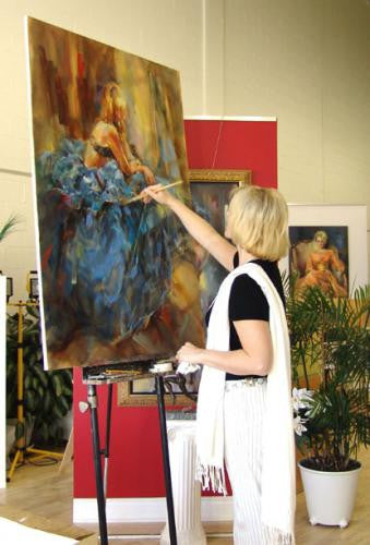 Dancing with a Violin 3 Oil Painting by Anna Razumovskaya
