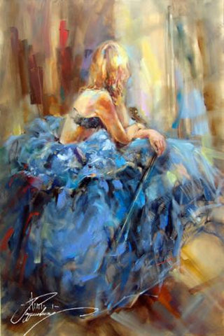 Dancing with a Violin 3 Oil Painting by Anna Razumovskaya