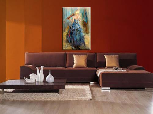 Dancing with a Violin 4 Oil Painting by Anna Razumovskaya