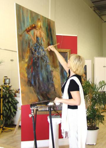 Dancing with a Violin 4 Oil Painting by Anna Razumovskaya