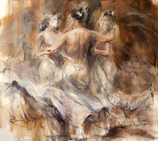 Devotion Oil Painting by Anna Razumovskaya