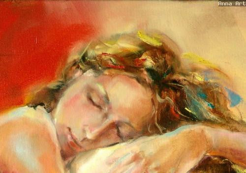 Embraces Oil Painting by Anna Razumovskaya