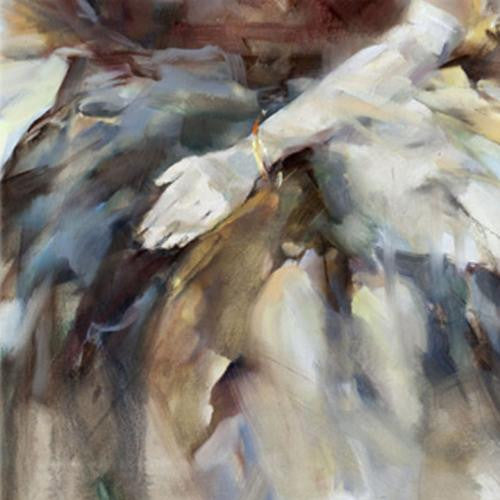 English Rose 1 Oil Painting by Anna Razumovskaya