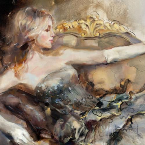 English Rose 2 Oil Painting by Anna Razumovskaya