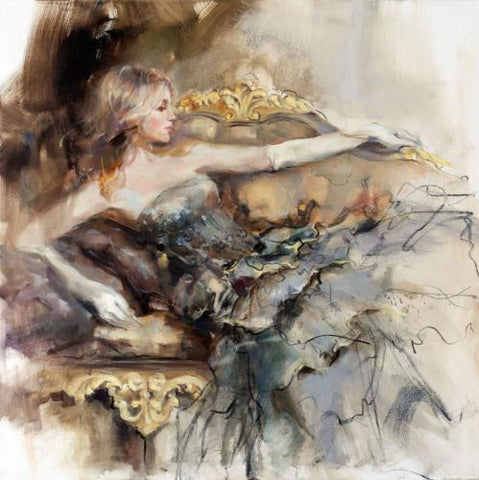 English Rose 2 Oil Painting by Anna Razumovskaya