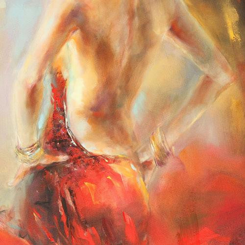 Estampa Oil Painting by Anna Razumovskaya