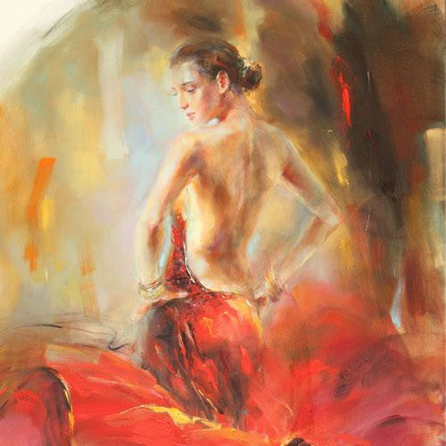 Estampa Oil Painting by Anna Razumovskaya