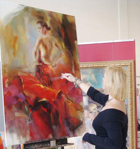 Estampa Oil Painting by Anna Razumovskaya