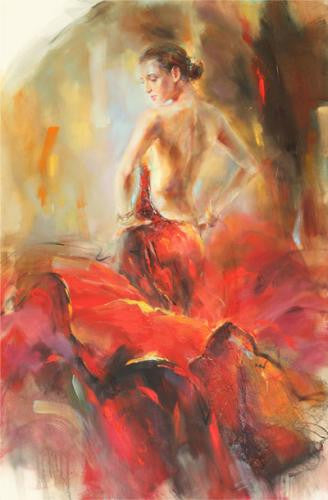 Estampa Oil Painting by Anna Razumovskaya