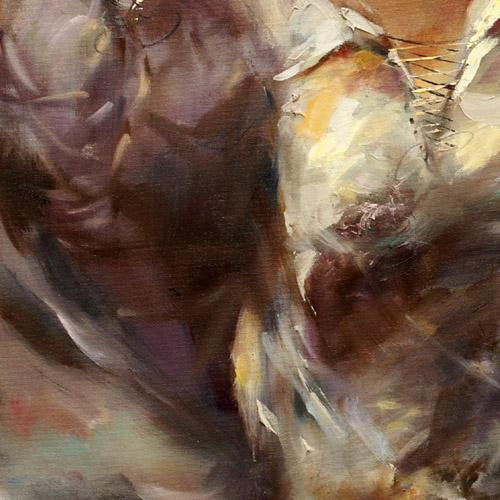 Forgotten Town Oil Painting by Anna Razumovskaya