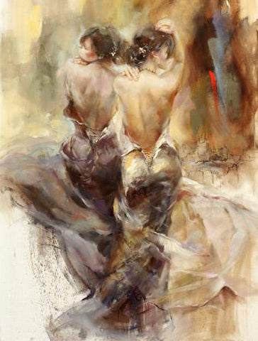 Forgotten Town Oil Painting by Anna Razumovskaya