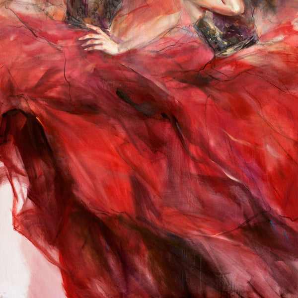 Garnet Melody Oil Painting by Anna Razumovskaya
