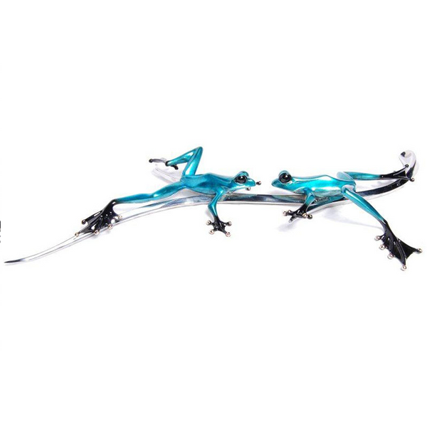 Gemini bronze frog by Tim Cotterill