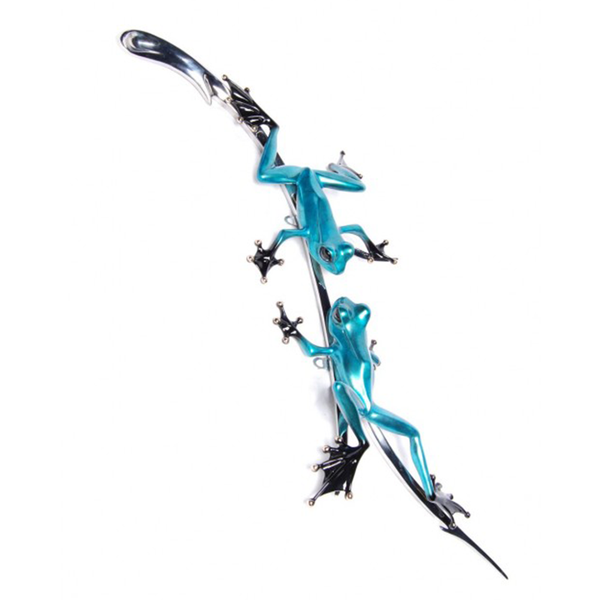 Gemini bronze frog by Tim Cotterill