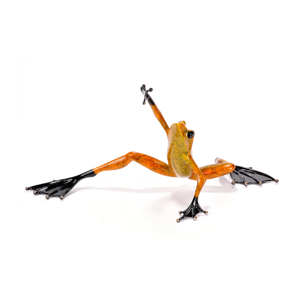 High Drive bronze frog by Tim Cotterill