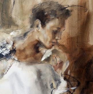 Hold Me Close Oil Painting by Anna Razumovskaya