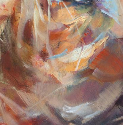 In the Golden Light Oil Painting by Anna Razumovskaya