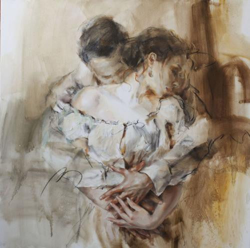 Intertwined Oil Painting by Anna Razumovskaya