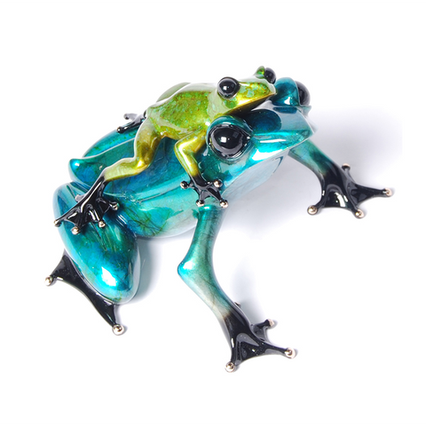 Joy Ride bronze frog by Tim Cotterill