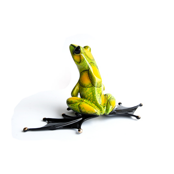 Jump Start bronze frog by Tim Cotterill