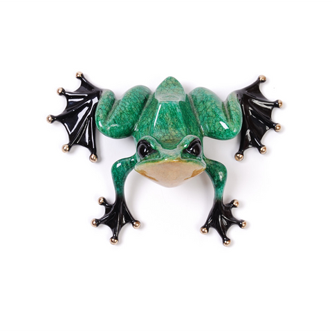 Little Wally bronze frog by Tim Cotterill