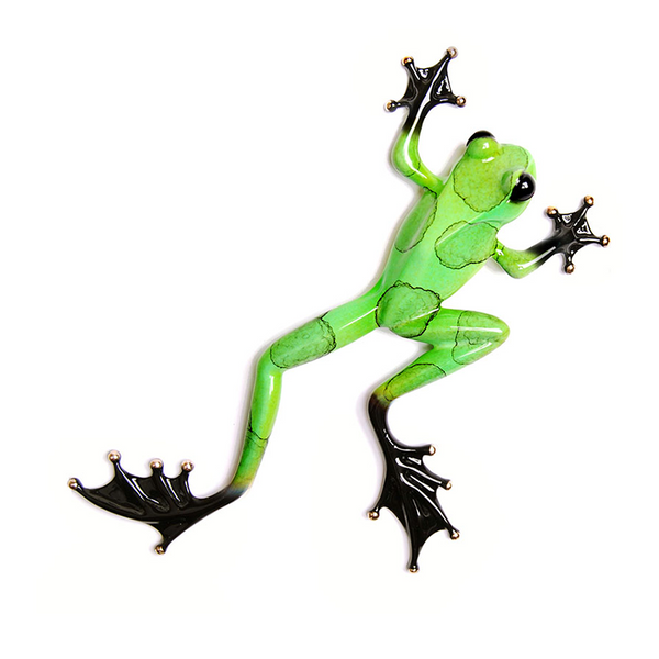 Making Tracks bronze frog by Tim Cotterill