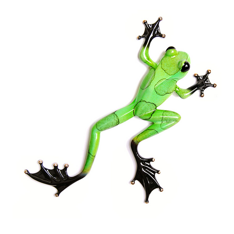 Making Tracks bronze frog by Tim Cotterill