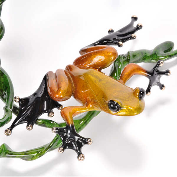 Morning Glory bronze frog by Tim Cotterill