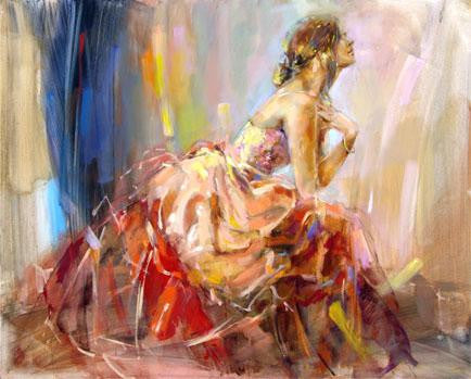 Praying for Love Oil Painting by Anna Razumovskaya