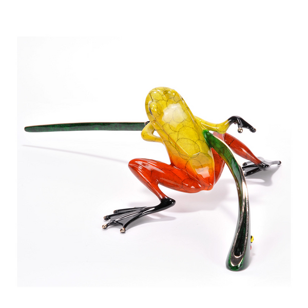 Ready, Set, Go bronze frog by Tim Cotterill