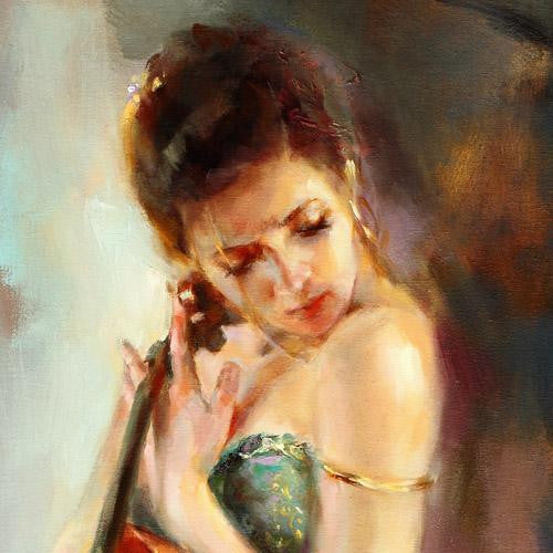 Resonance Oil Painting by Anna Razumovskaya