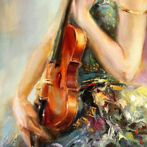 Resonance Oil Painting by Anna Razumovskaya