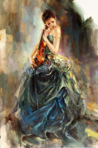 Resonance Oil Painting by Anna Razumovskaya