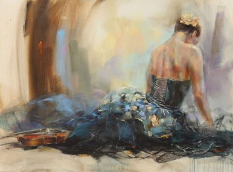 Resting Moment Oil Painting by Anna Razumovskaya