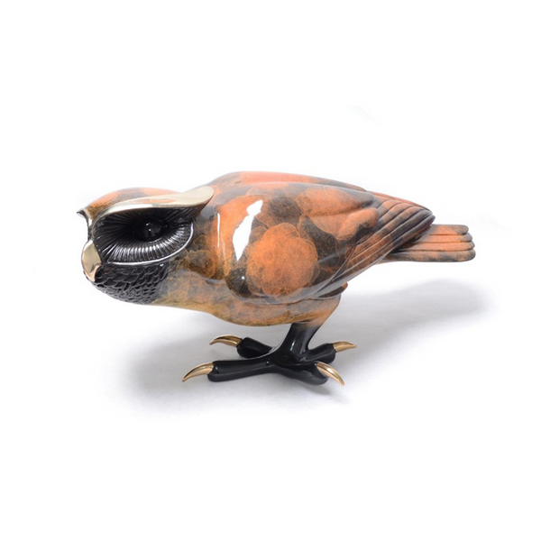 Shakespeare bronze owl by Tim Cotterill