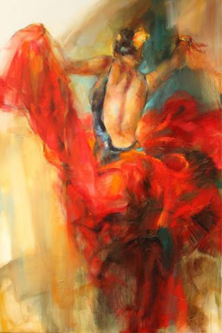 She Dances in Beauty 3 Oil Painting by Anna Razumovskaya