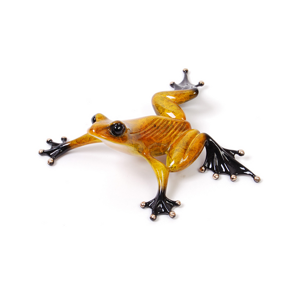 Sneaky Pete bronze frog by Tim Cotterill