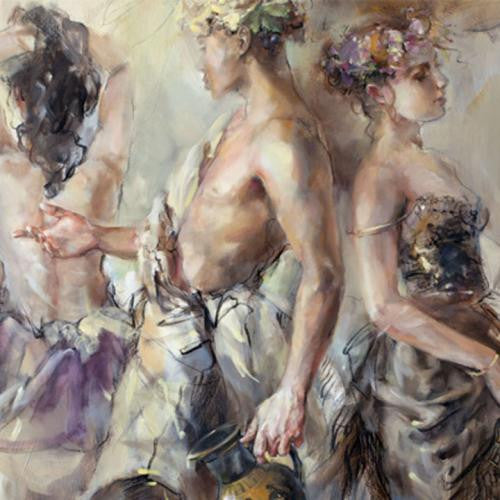 The Feast of Bacchus Oil Painting by Anna Razumovskaya
